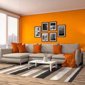 orange interior paint colors